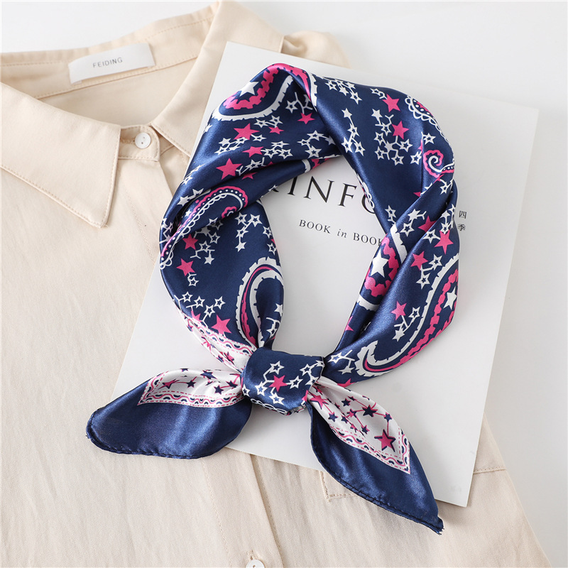 60cm Luxury Square Silk Scarf  - огляд і ціна Face Scarf Mask