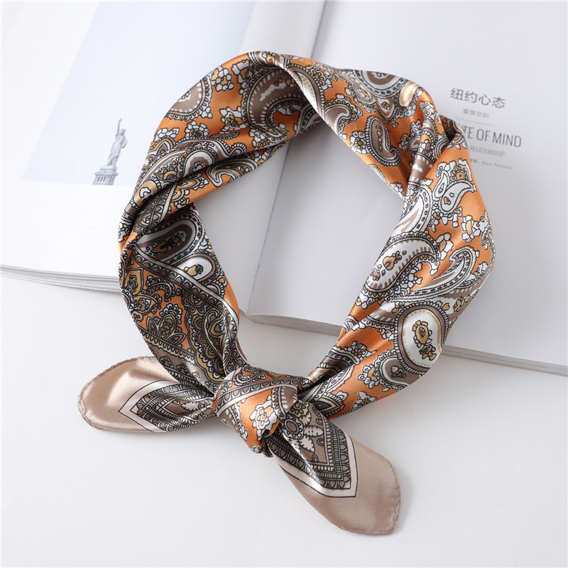 60cm Luxury Square Silk Scarf  - огляд і ціна Face Scarf Mask